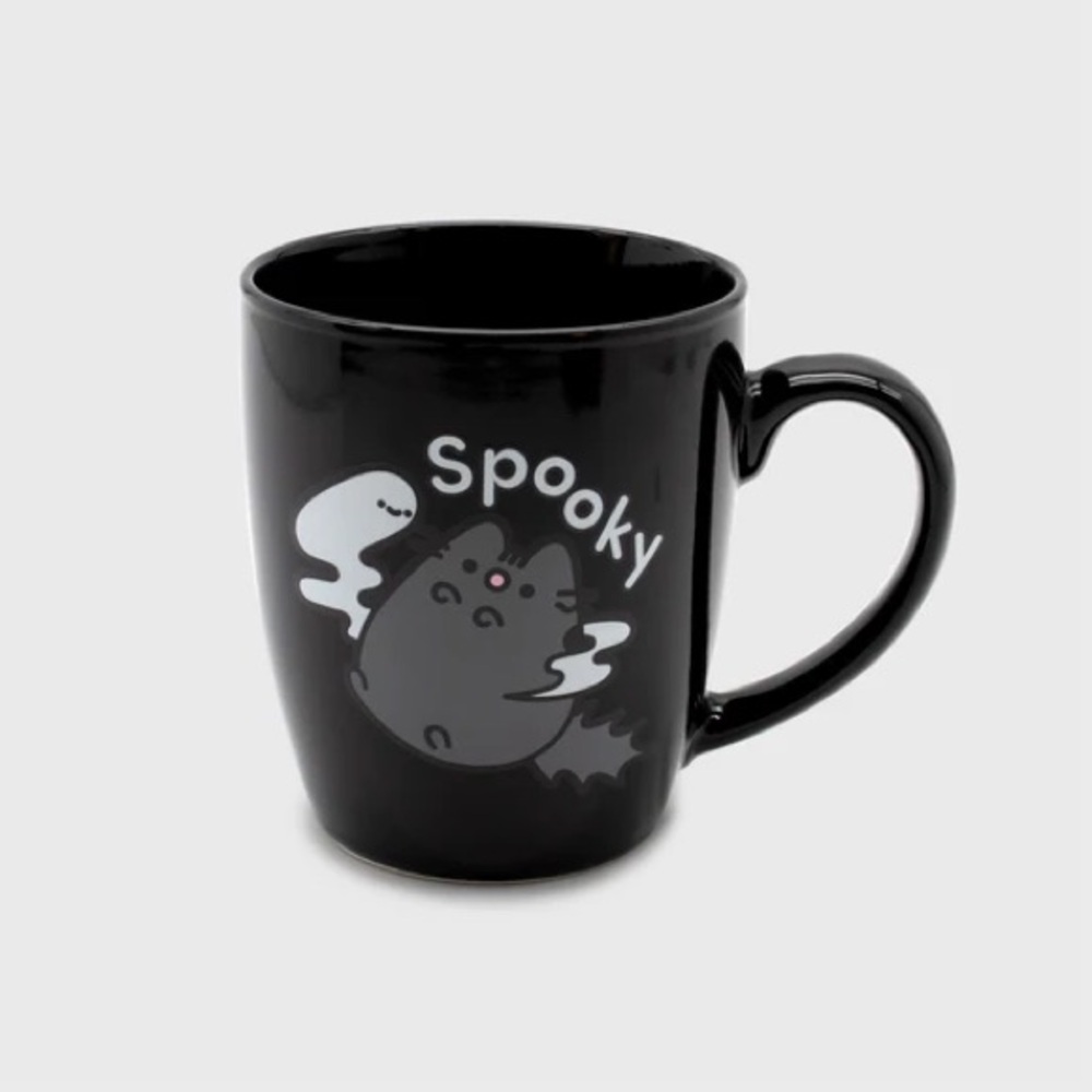 Pusheen Fall Scaredy Cat Glow in the Dark Cup Kitchen Ceramic Mug Collectible